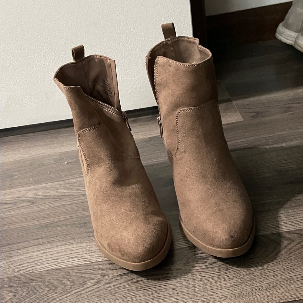 Old Navy Brown Suede Ankle Boots